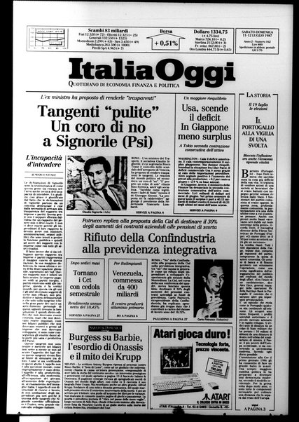 Italia oggi : quotidiano di economia finanza e politica